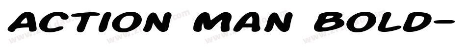 Action Man Bold字体转换